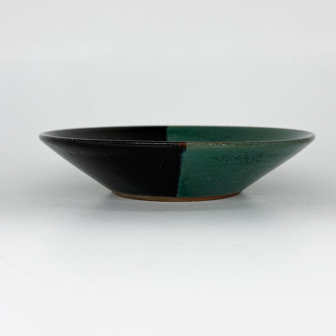 未使用 牛ノ戸焼 中井窯 染め分け 5寸皿 ２枚セット