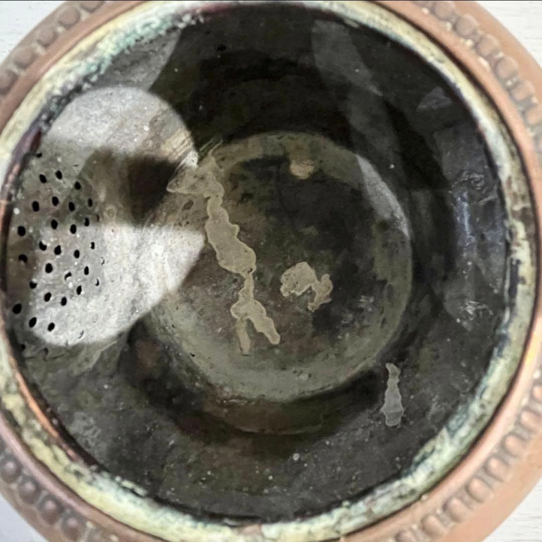 フランスアンティーク 銅製 ケトル やかん