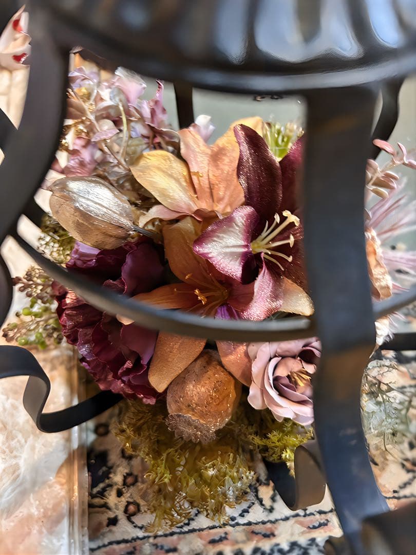 光触媒　観葉植物　ウォールグリーン　フェイクグリーン　ハンギングホルダーアレンジ