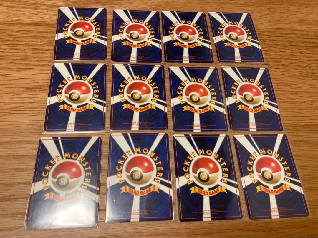 旧裏　拡張シート12枚　ヒトカゲ　サンダー　ファイヤー　ニョロボン　ラッキー