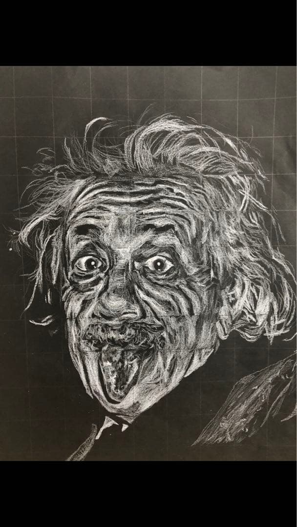 アインシュタイン ハイライトデッサン