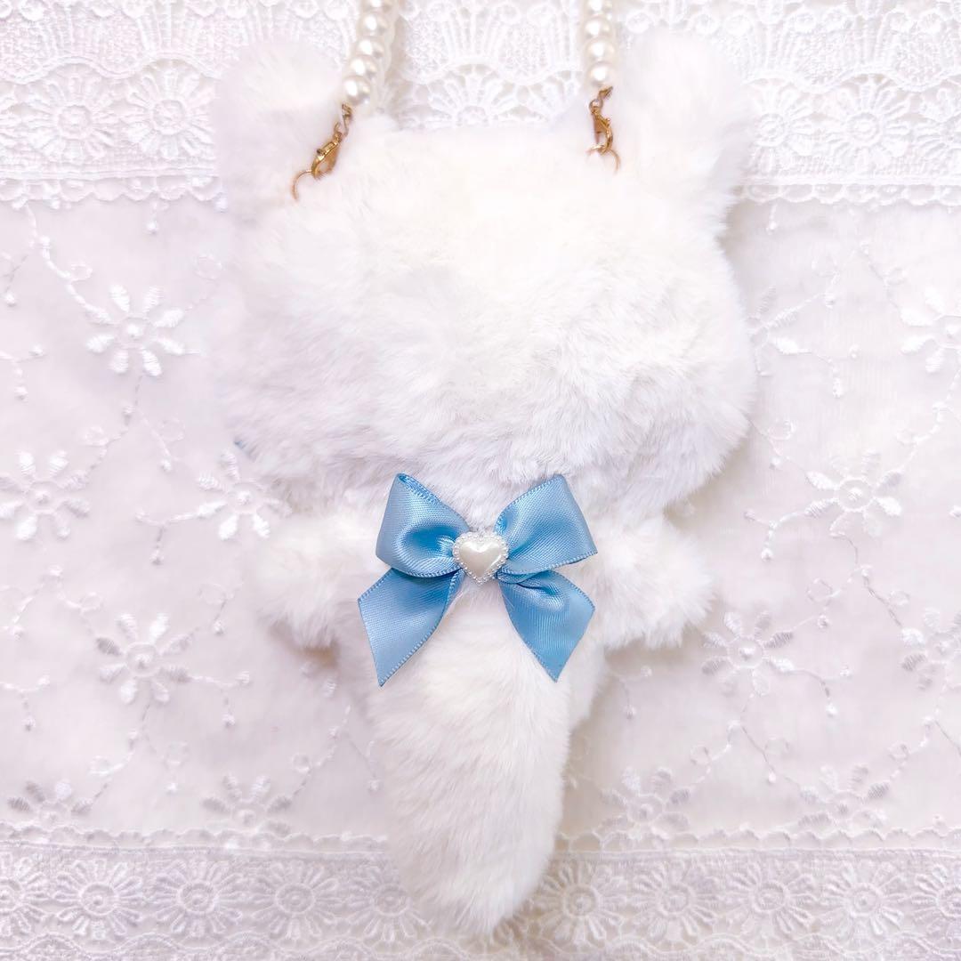 いつぬい　ぬい服　水色　ねこ　白　あんスタ　ロリータ　ちびぐるみ