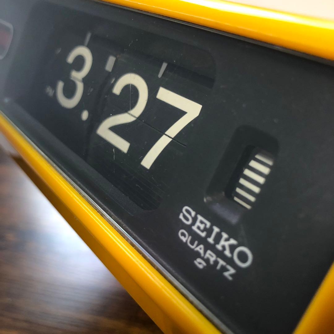 SEIKO パタパタ時計 QN407-Y 昭和レトロ