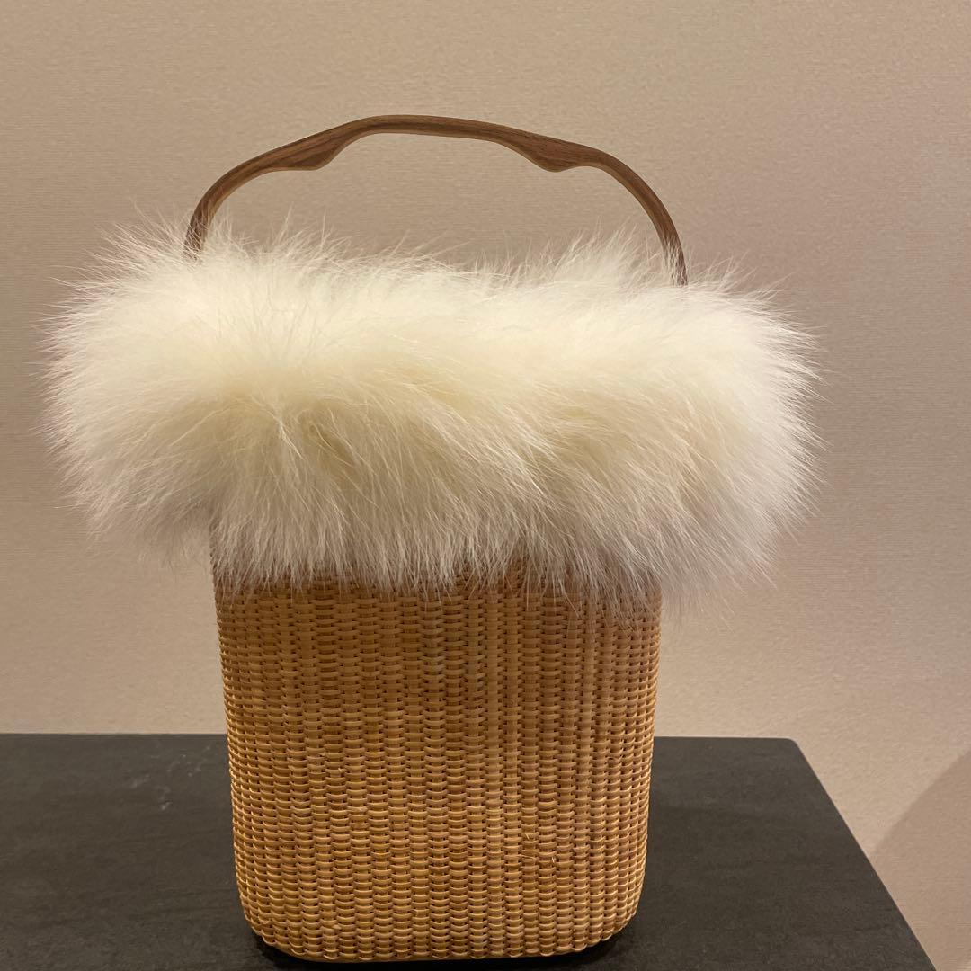 ナンタケットバスケット　新品　内袋　ファー