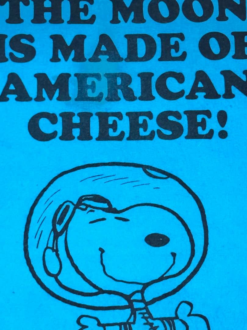 レア 70's スヌーピー アストロノーツ フェルトバナー ペナント ブルー