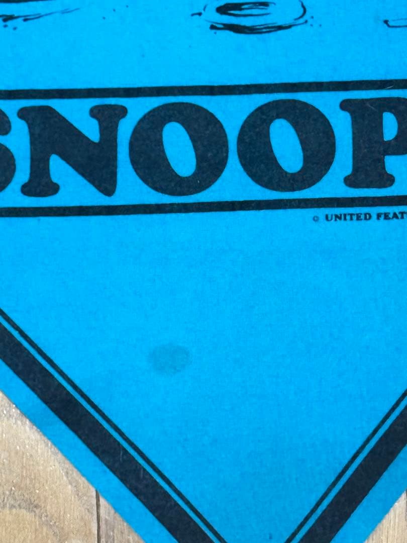 レア 70's スヌーピー アストロノーツ フェルトバナー ペナント ブルー