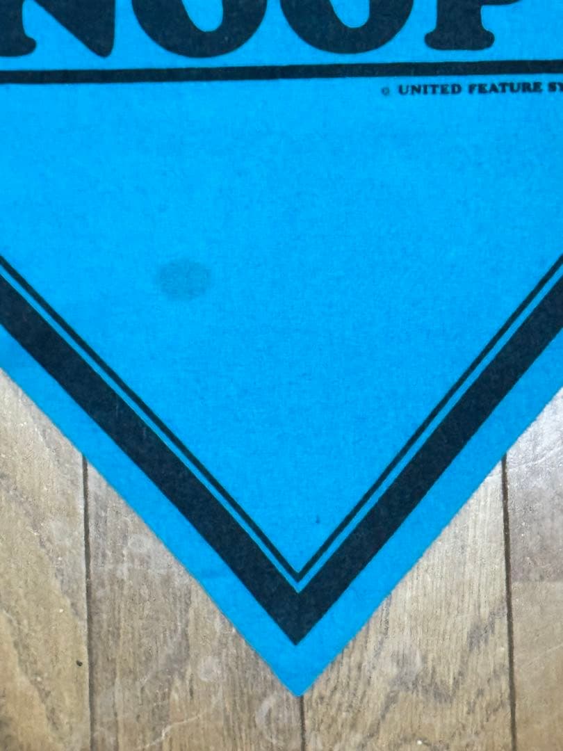 レア 70's スヌーピー アストロノーツ フェルトバナー ペナント ブルー