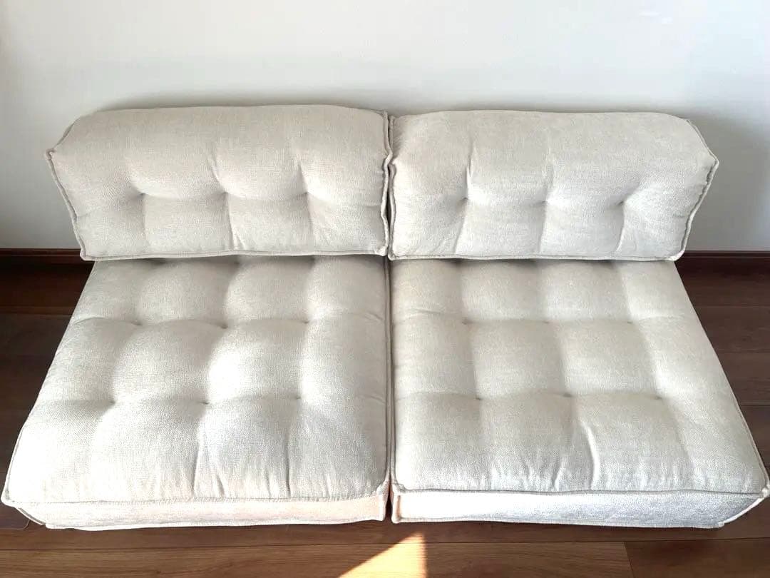 新品 お値下げ KANADEMONO クッションソファ座面背面4点セット 未使用