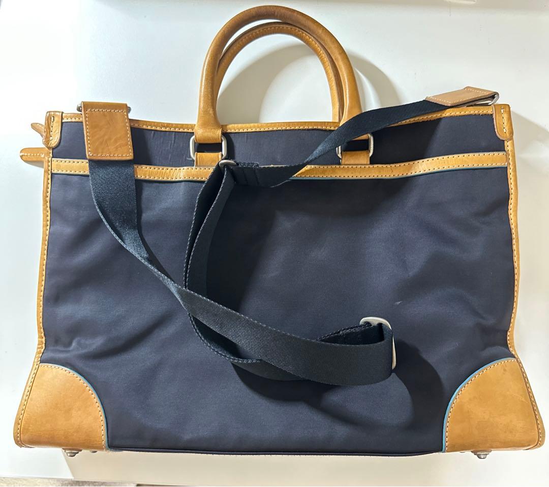 ポールスミス　ビジネスバッグ　ブリーフケース　2way レザー　ナイロン