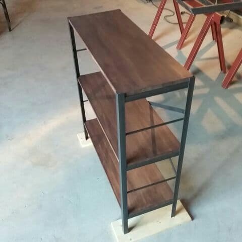 【黒皮アイアンシェルフ】ＤＩＹ組み立て式