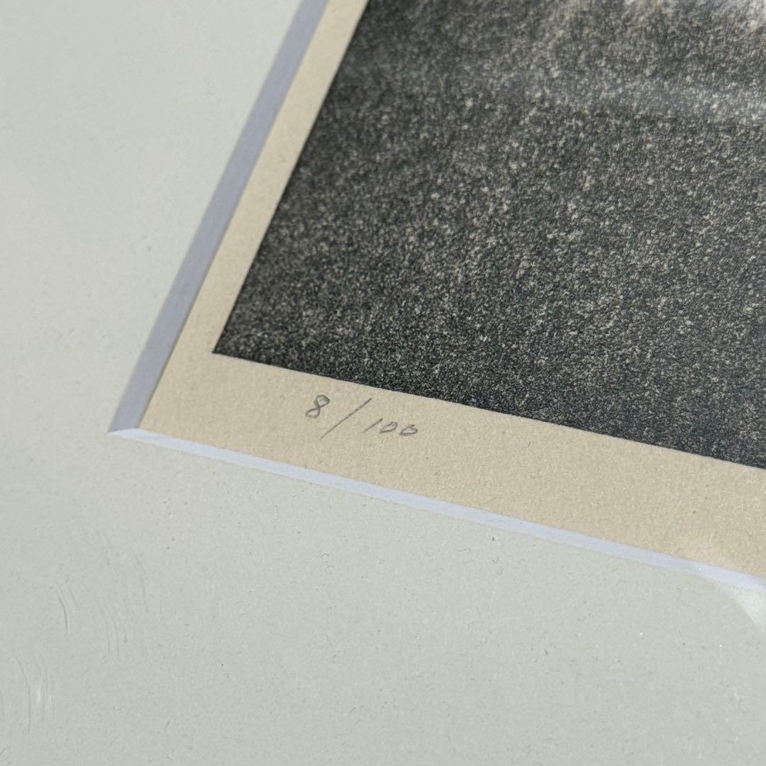 1991年 福井正郎 【山ぎわ】8/100 木版画 アンティーク 絵画 風景画