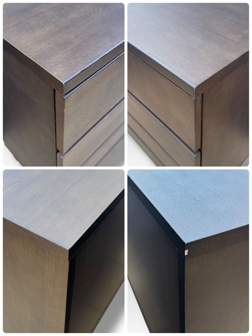 無印良品 木製チェスト 4段 脚付き W80 廃盤 北欧