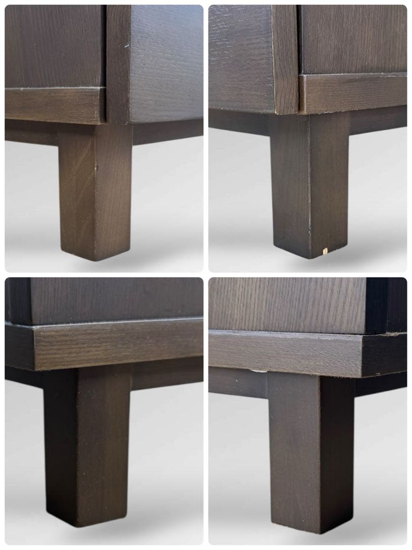 無印良品 木製チェスト 4段 脚付き W80 廃盤 北欧