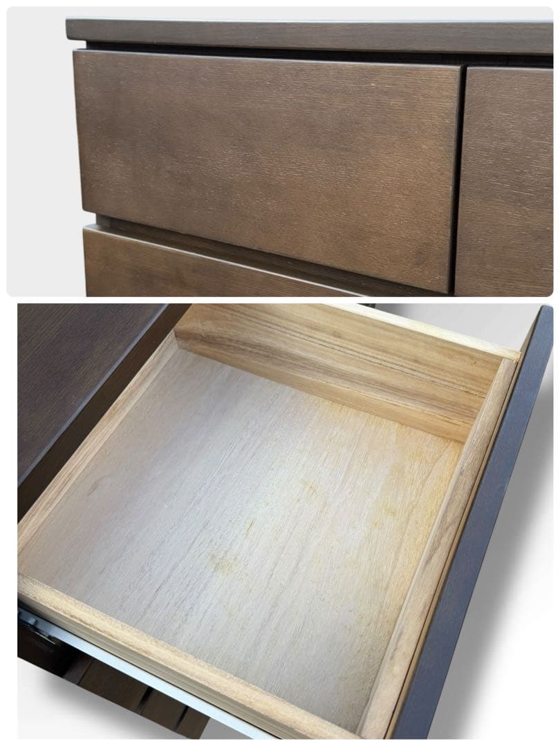 無印良品 木製チェスト 4段 脚付き W80 廃盤 北欧