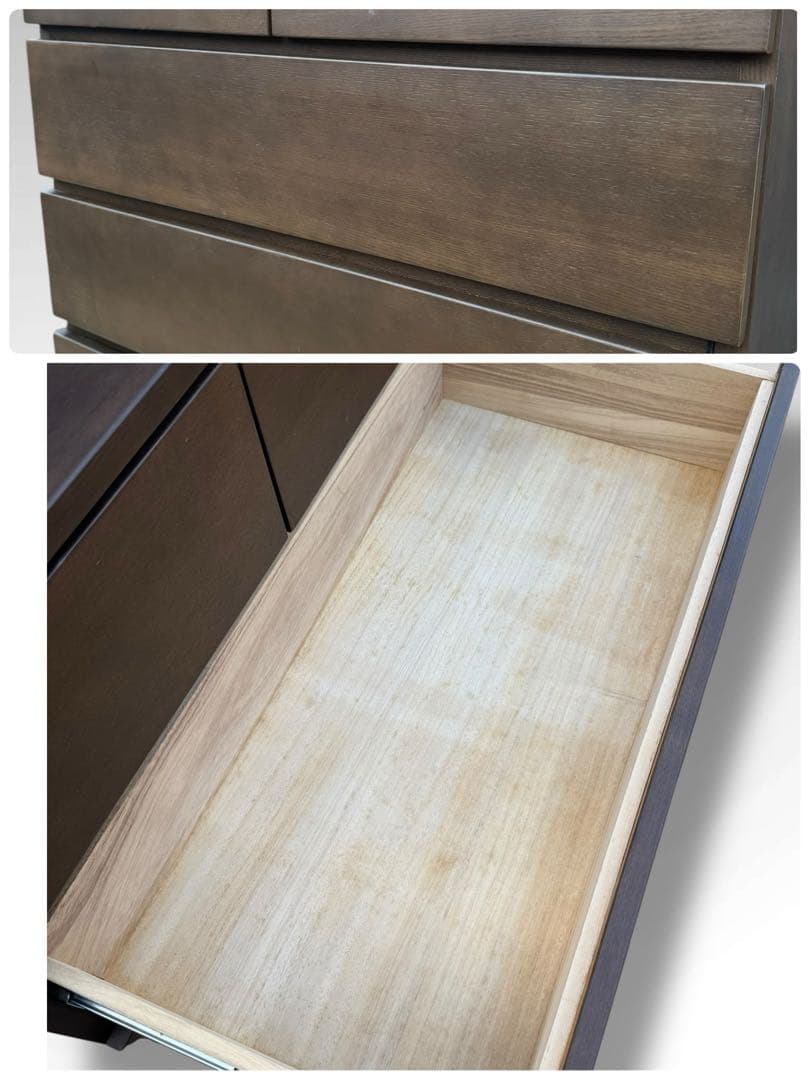 無印良品 木製チェスト 4段 脚付き W80 廃盤 北欧