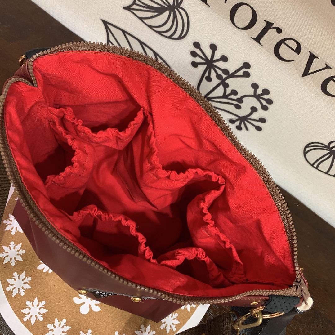 専★レザー ビックボルドーショルダーバック 20'75