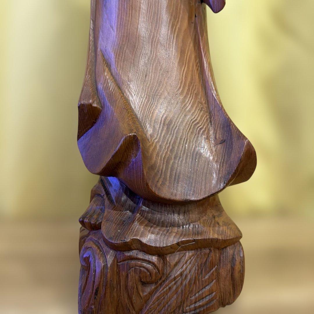 達磨大師　木彫り　約61cm