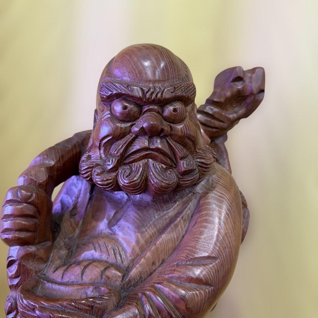 達磨大師　木彫り　約61cm