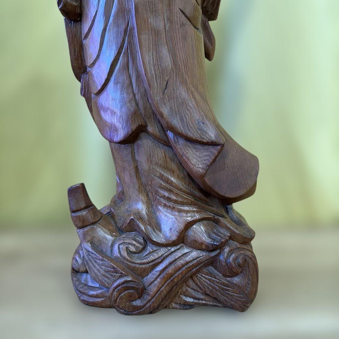 達磨大師　木彫り　約61cm