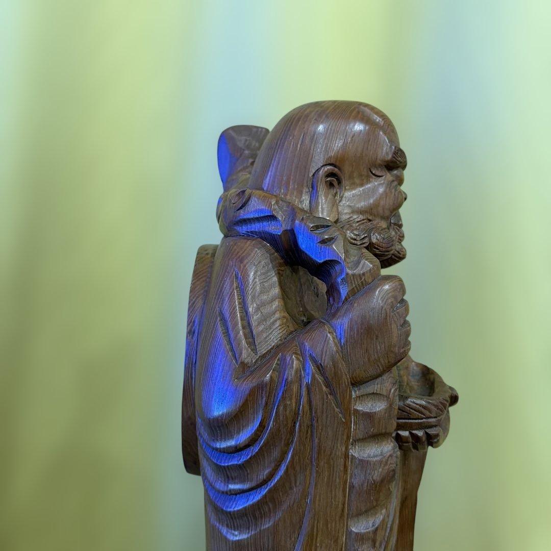 達磨大師　木彫り　約61cm