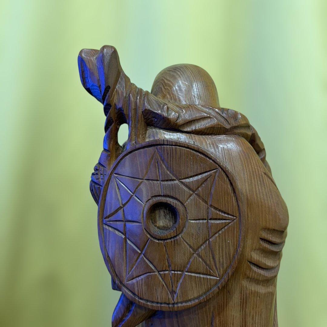 達磨大師　木彫り　約61cm