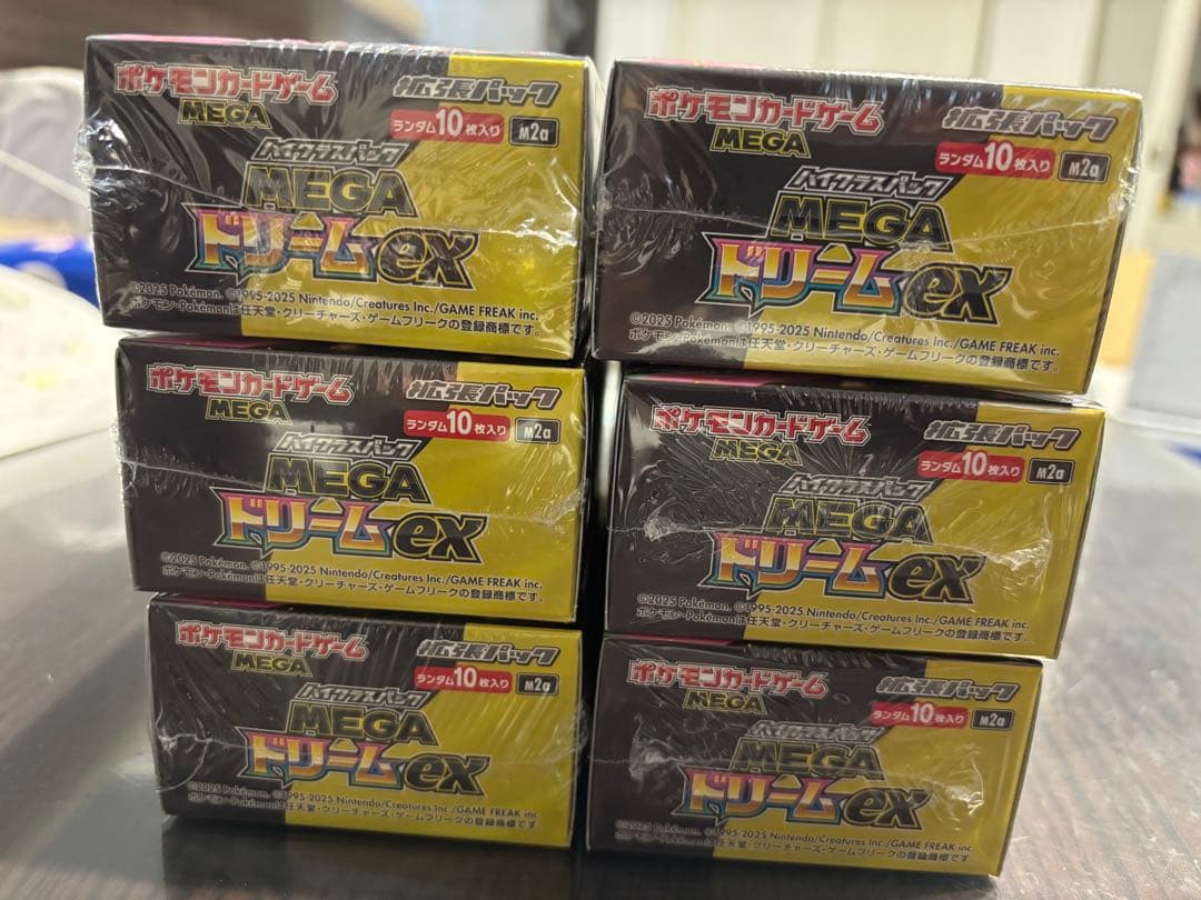 ポケモンカードゲーム MEGAドリームex 6BOXセット　シュリンク付き