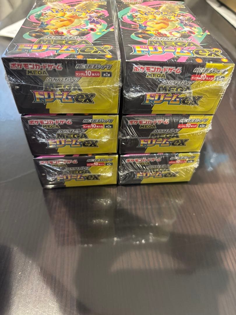 ポケモンカードゲーム MEGAドリームex 6BOXセット　シュリンク付き