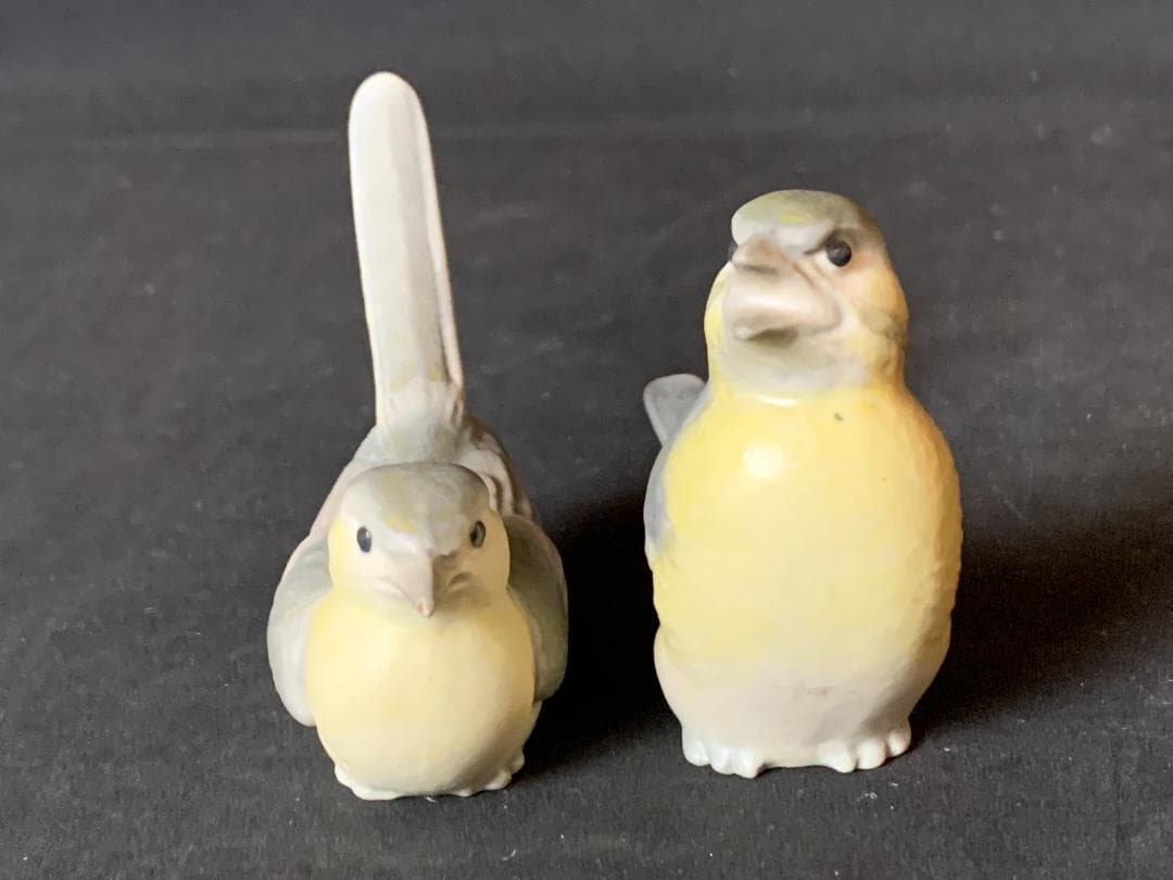 一枝庵 林沐雨造 鶺鴒 置物 共箱　京焼 盆栽 856