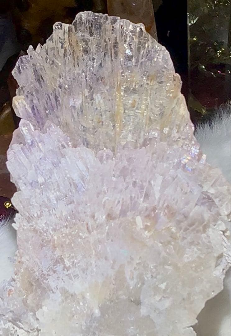 天然水晶クラスターインクリュージョン / インナー結晶虹あり Amulet