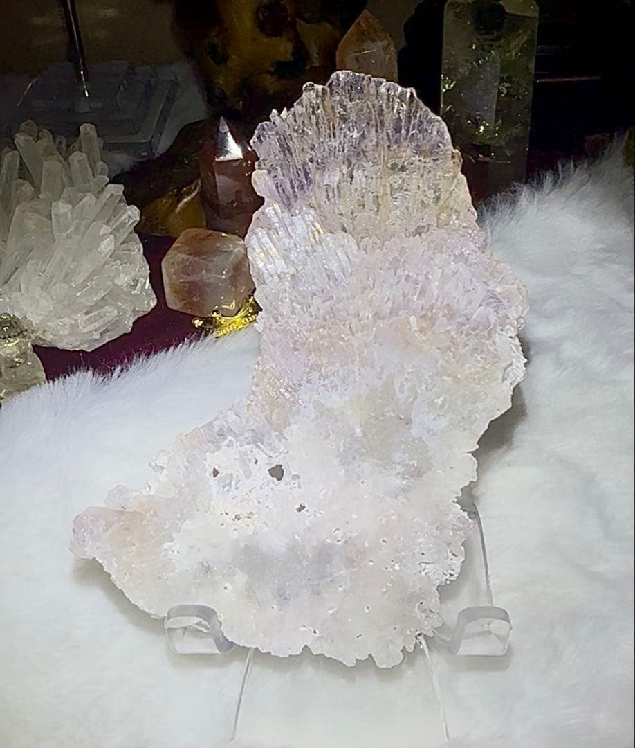 天然水晶クラスターインクリュージョン / インナー結晶虹あり Amulet