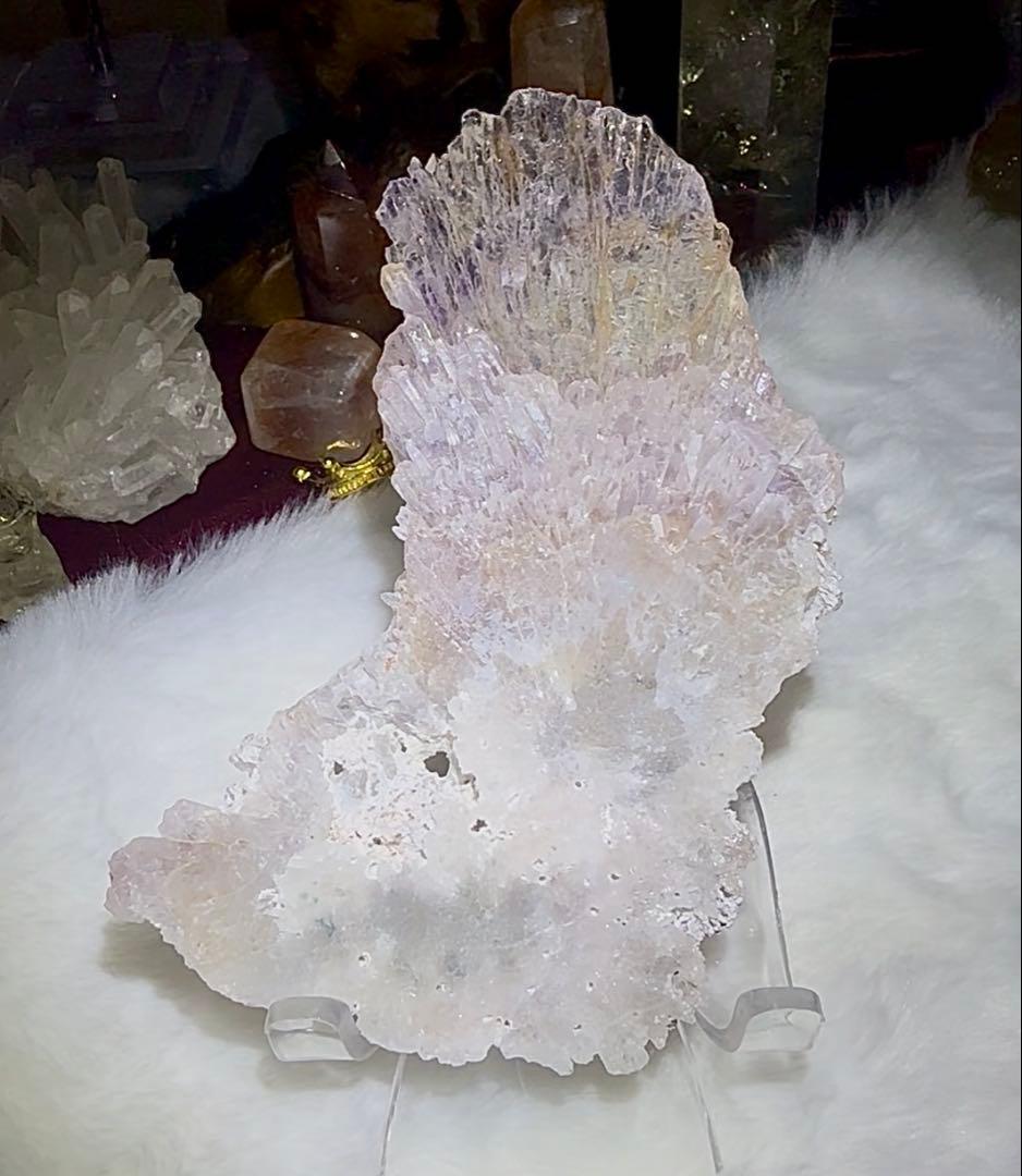 天然水晶クラスターインクリュージョン / インナー結晶虹あり Amulet