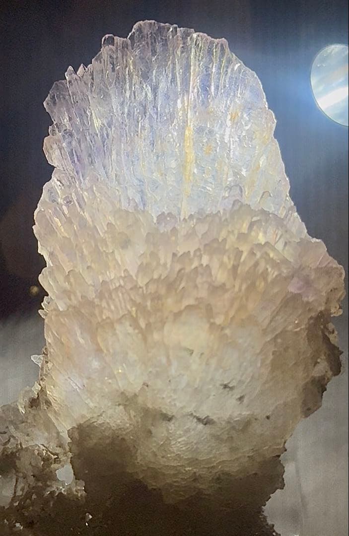 天然水晶クラスターインクリュージョン / インナー結晶虹あり Amulet