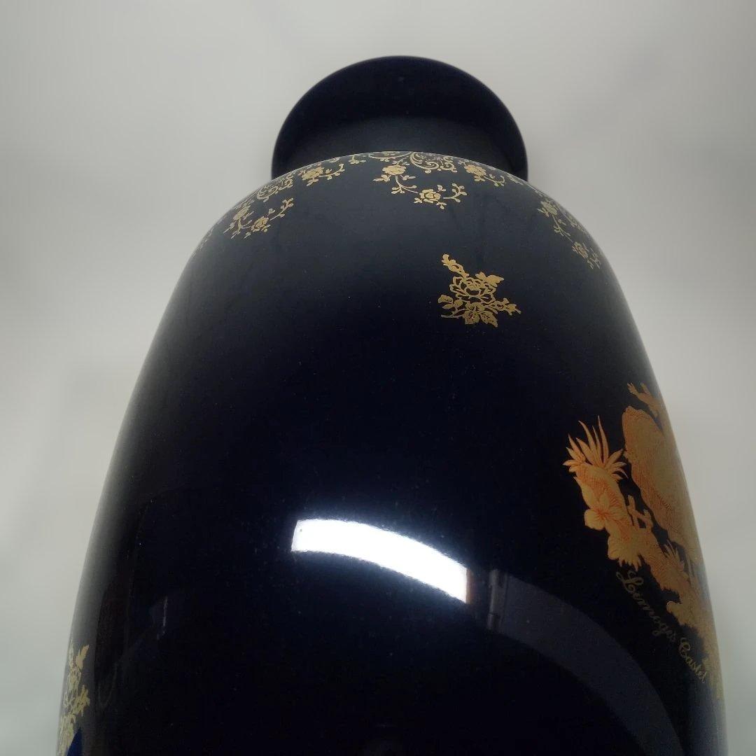 LIMOGES CASTEL 22金 花瓶 ３５cm 金彩 フランス製