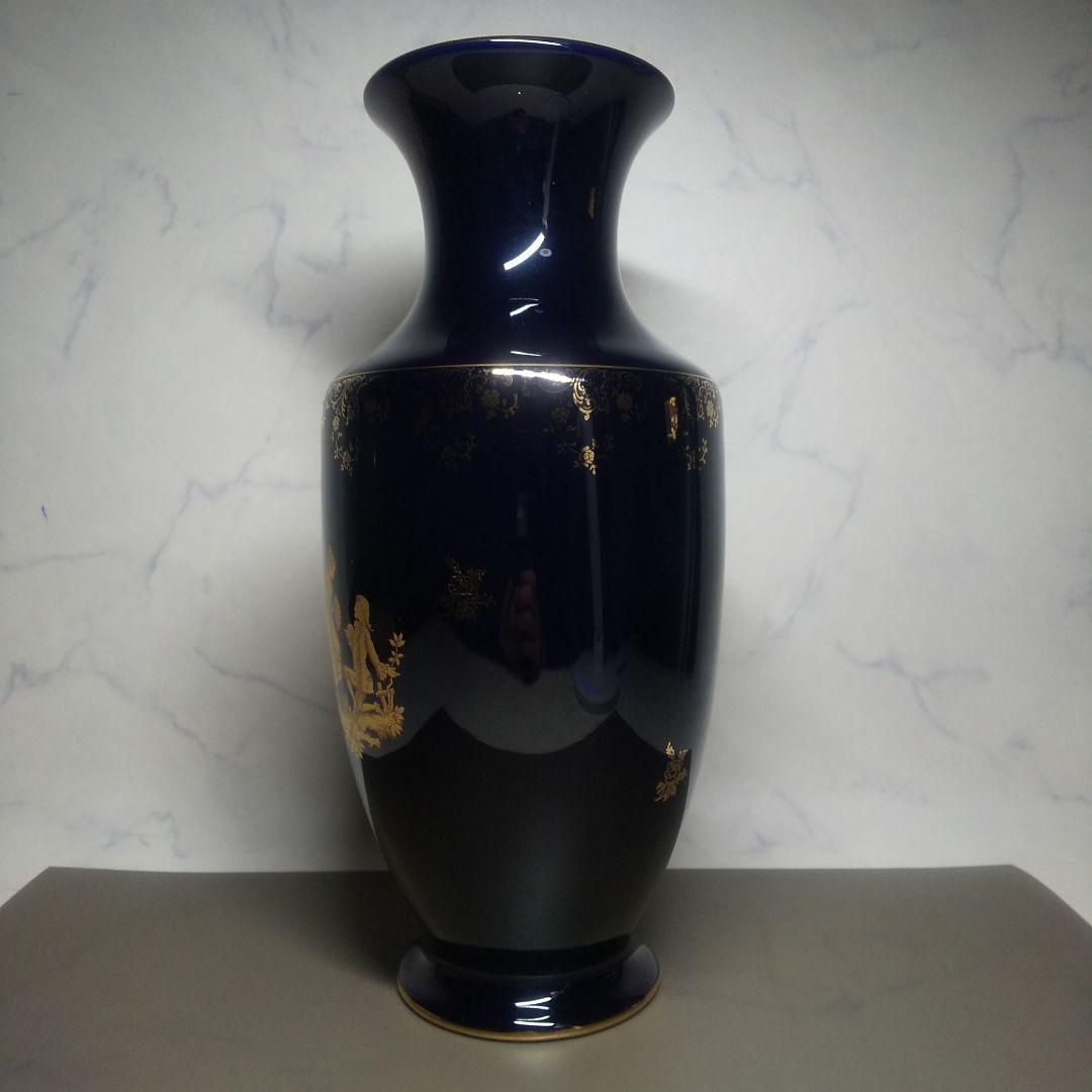 LIMOGES CASTEL 22金 花瓶 ３５cm 金彩 フランス製