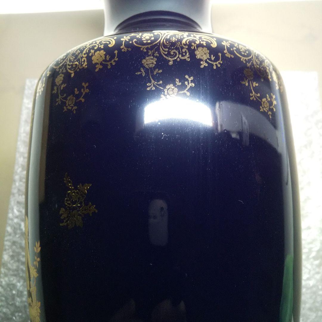 LIMOGES CASTEL 22金 花瓶 ３５cm 金彩 フランス製