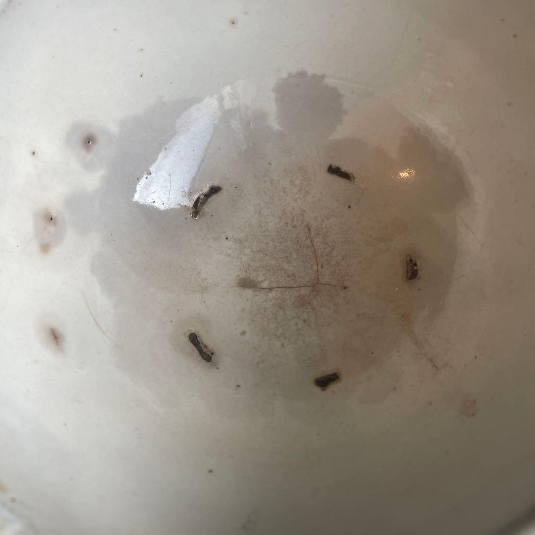 希少　平清水焼　白磁　片口　鉢　骨董　時代物　民芸