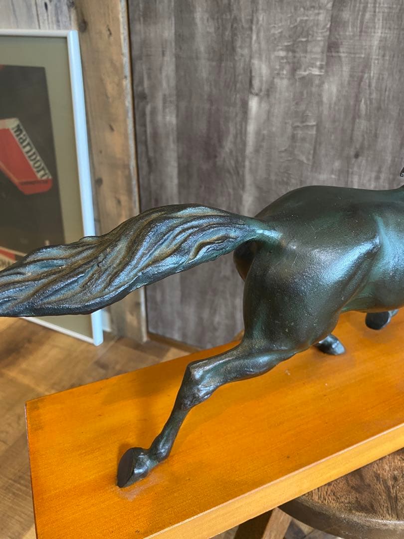 馬の置き物　ブロンズ