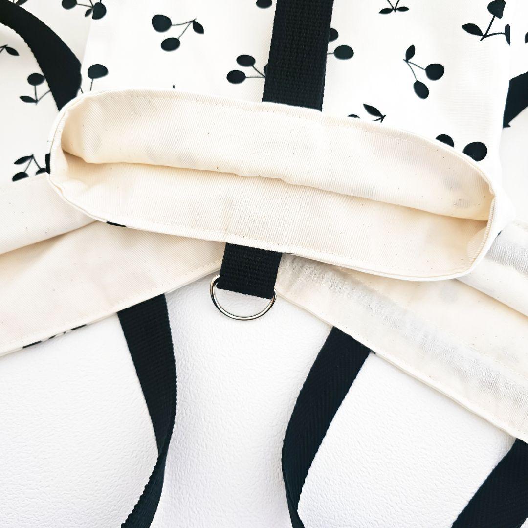 入園入学3点セット　さくらんぼ柄×くすみイエロー　女の子　1セット限定