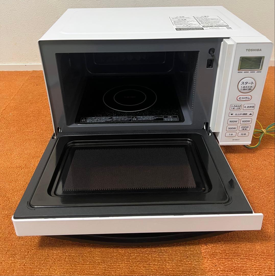 美品 東芝 電子レンジ 2022年製 ER-WS17 (W) 電子レンジ