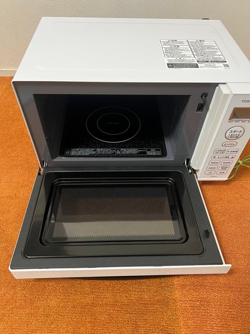 美品 東芝 電子レンジ 2022年製 ER-WS17 (W) 電子レンジ