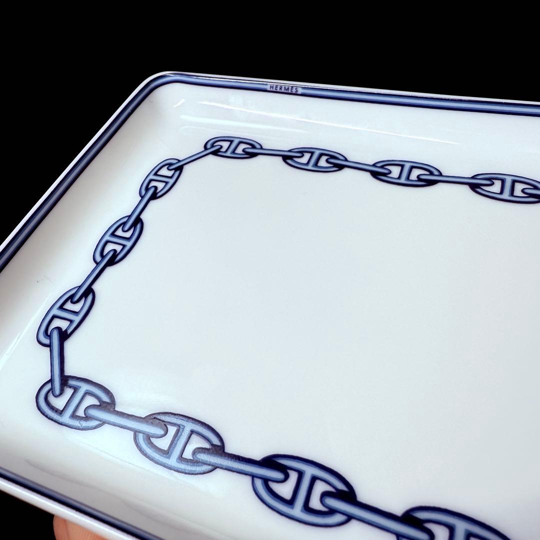 エルメス　シェーヌダンクル　スクエアプレート　プレート　皿