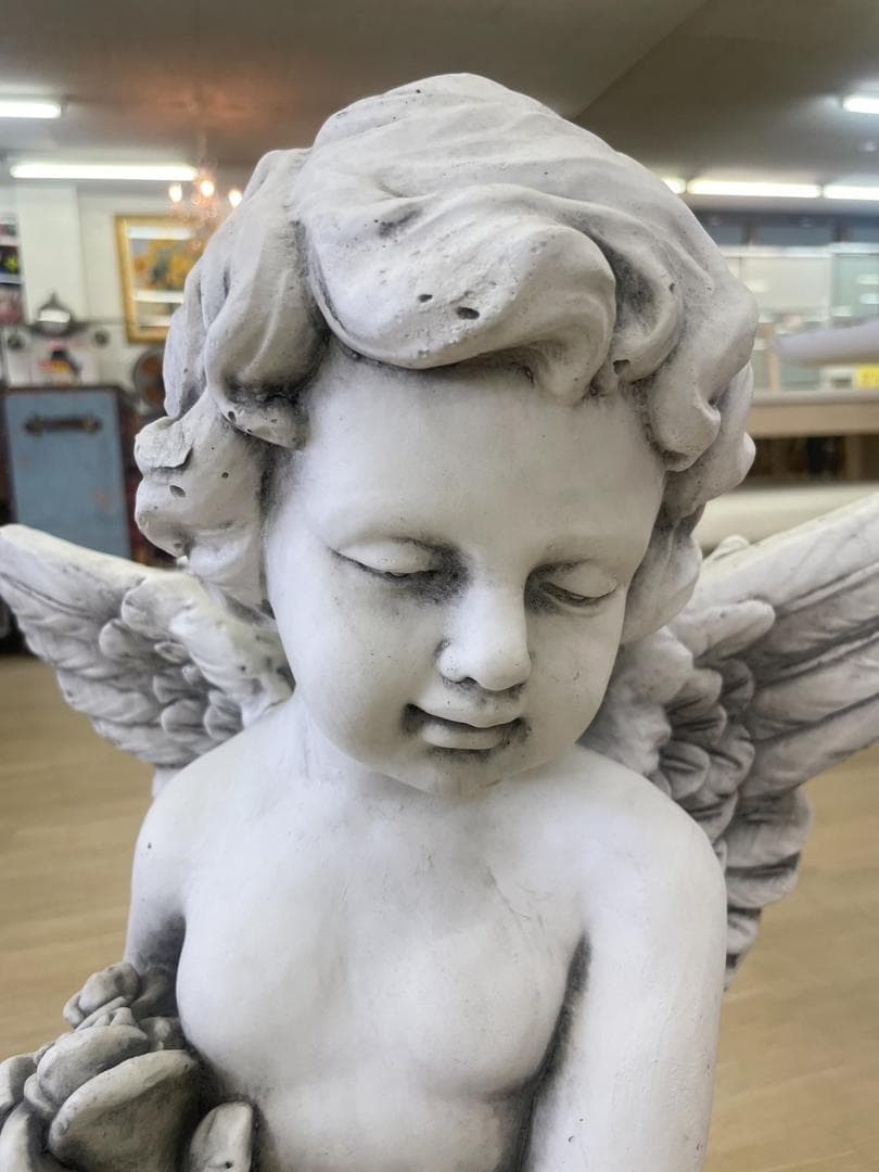 ガーデンオブジェ　天使　ヨーロピアン　園芸　エンジェル　アンティーク　置物　庭
