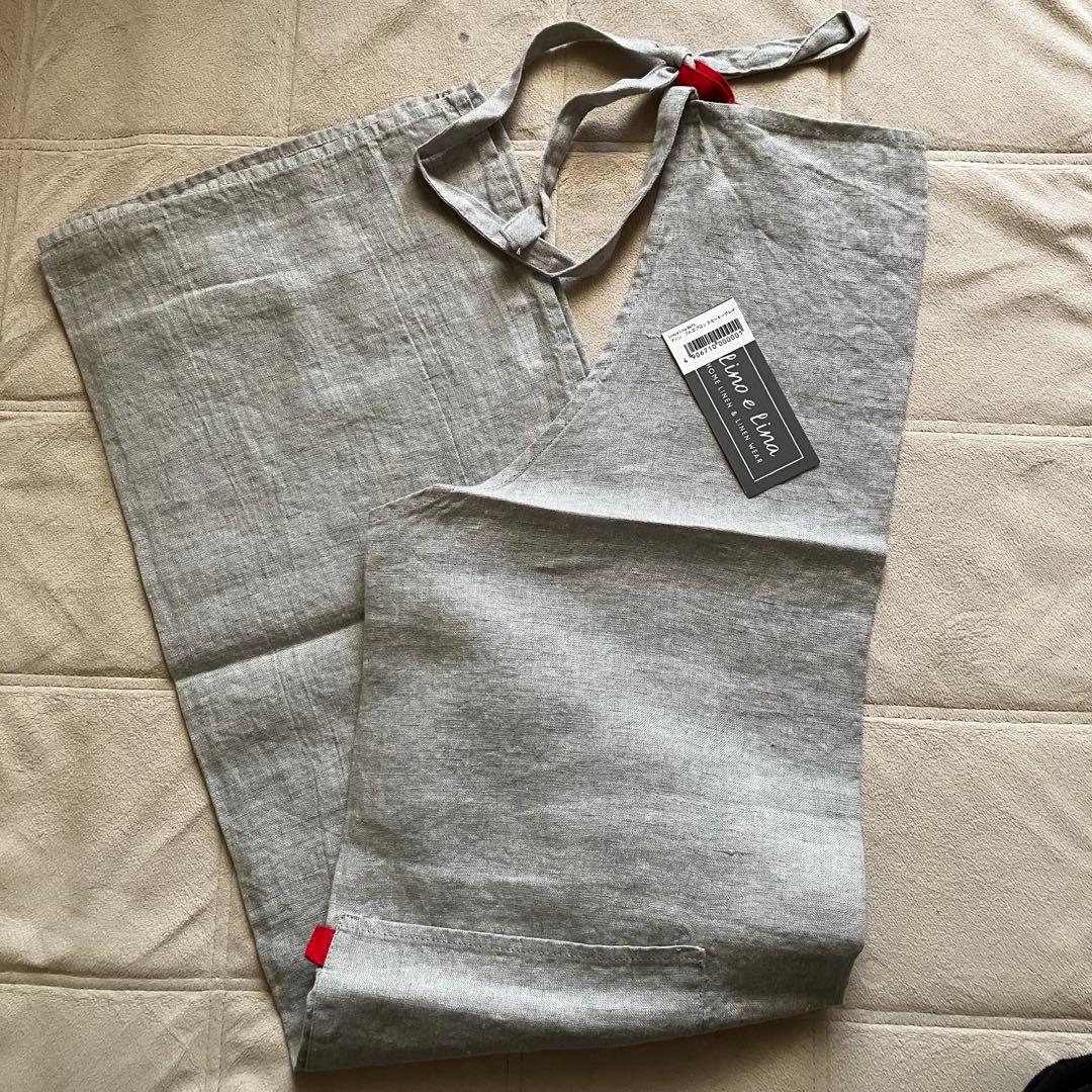 ꕤLino e Lina マノン フルエプロン スモーキーグレイ