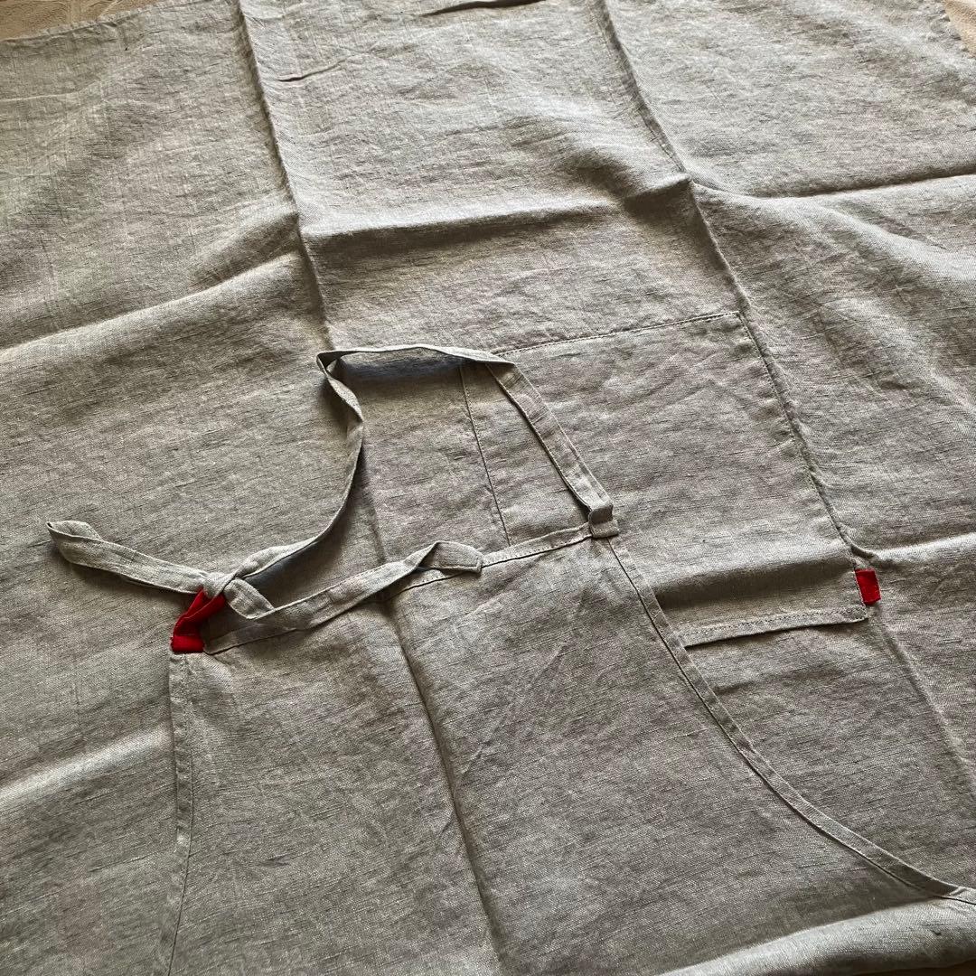 ꕤLino e Lina マノン フルエプロン スモーキーグレイ