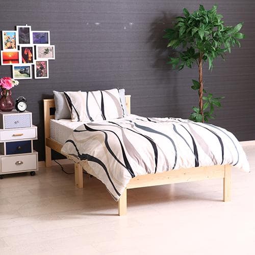 《新品・送料無料》パイン材木製ベッド ブラザー