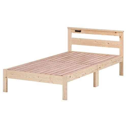 《新品・送料無料》パイン材木製ベッド ブラザー