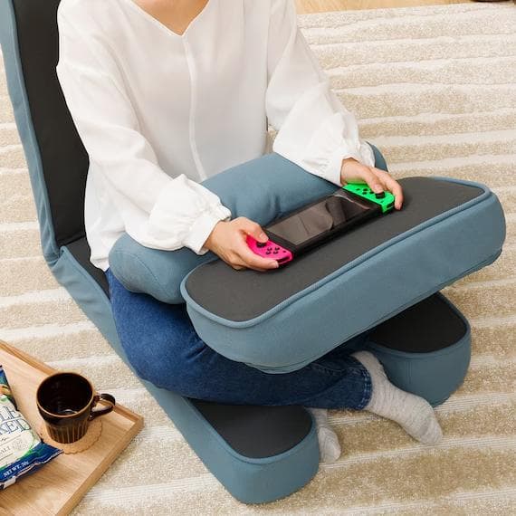 ニトリ ゲーミング座椅子2(GY) 幅49×奥行104×高さ71cm グレー