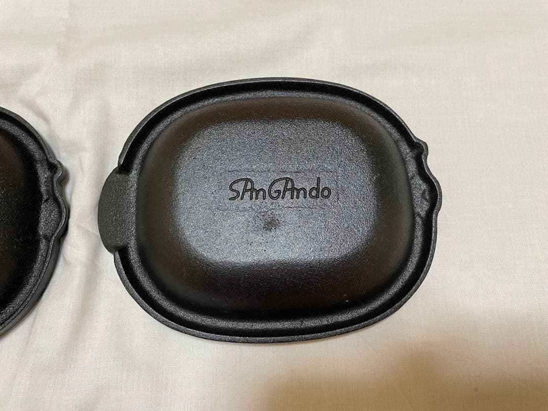 【希少☆未使用品】南部鉄器　木台付き　魚のデザイン　ベイクディッシュ　グリルパン