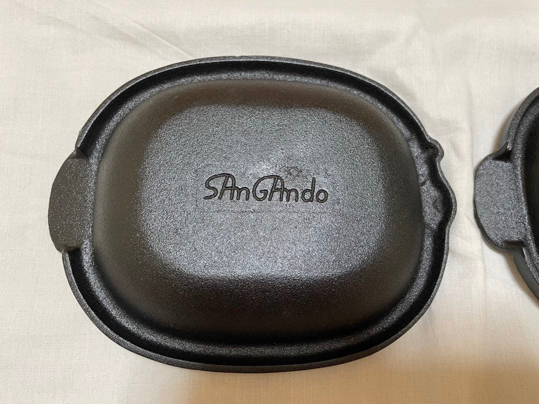 【希少☆未使用品】南部鉄器　木台付き　魚のデザイン　ベイクディッシュ　グリルパン