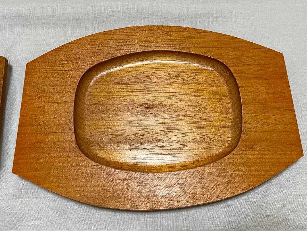 【希少☆未使用品】南部鉄器　木台付き　魚のデザイン　ベイクディッシュ　グリルパン